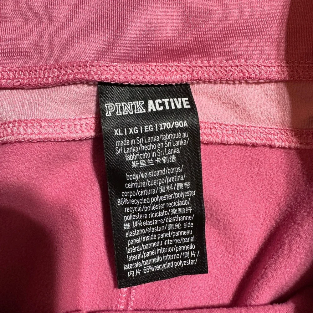 PINK Victoria's Secret Active Pink‎ Leggings XL High Rise Pocket Yoga